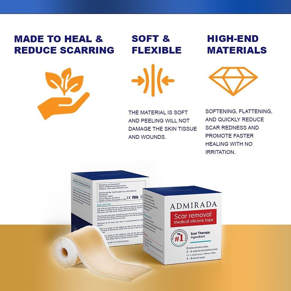 Scar Tape Silicone Scar Remover Sheets With Silicone Scar Gel For