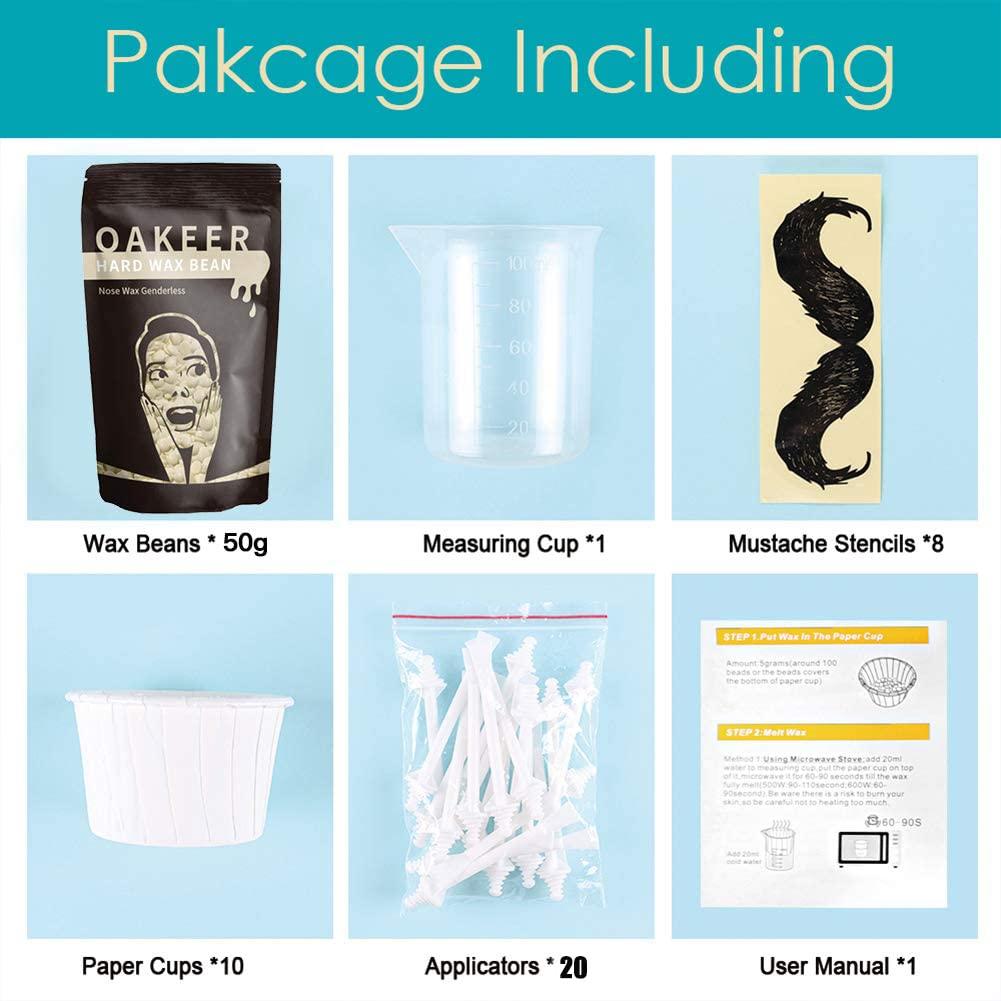 Nose Wax Hair Remover Oakeer Nose Wax Kit for Men and Women at Home