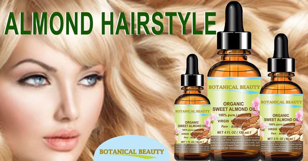 Botanical Beauty ORGANIC SWEET ALMOND OIL 100 Pure/Virgin/Unrefined Cold Pressed Carrier Oil. 2