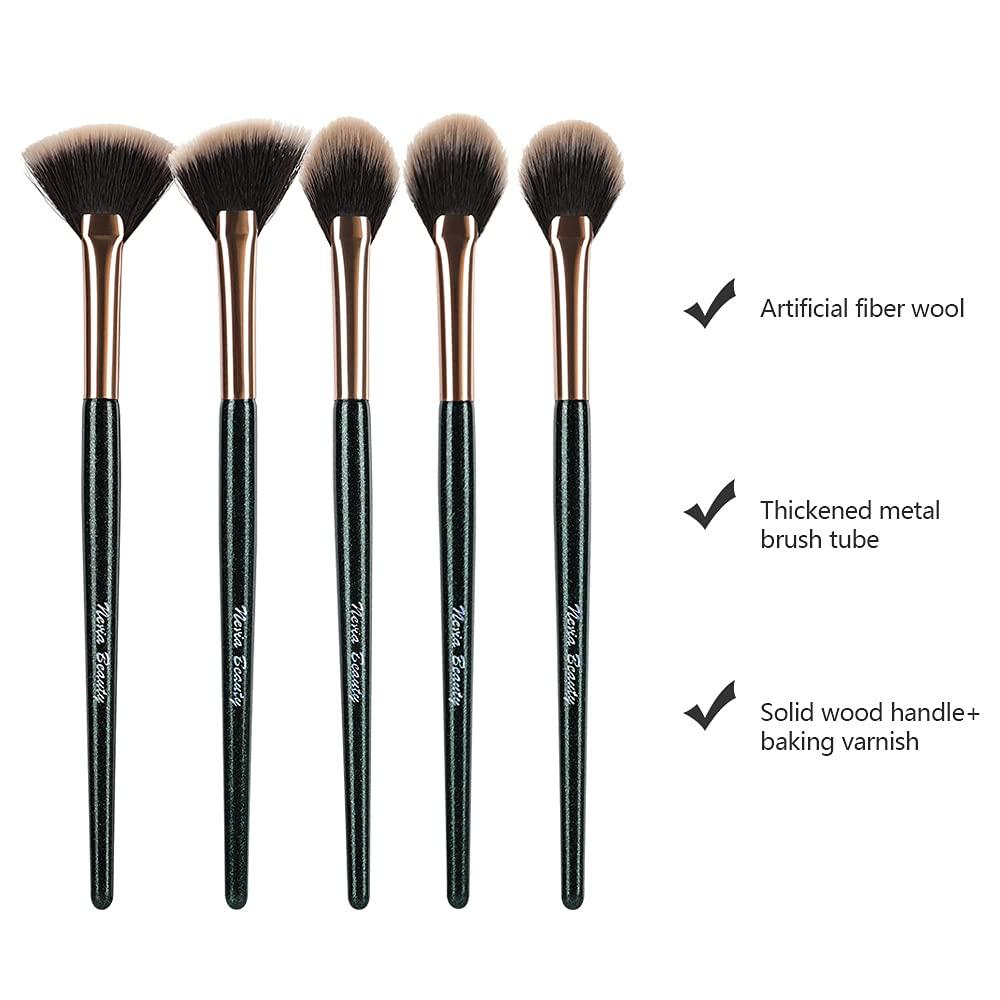 Fan Brushes,Highlighting Make Up Brushes, Soft Makeup Brush Cosmetic