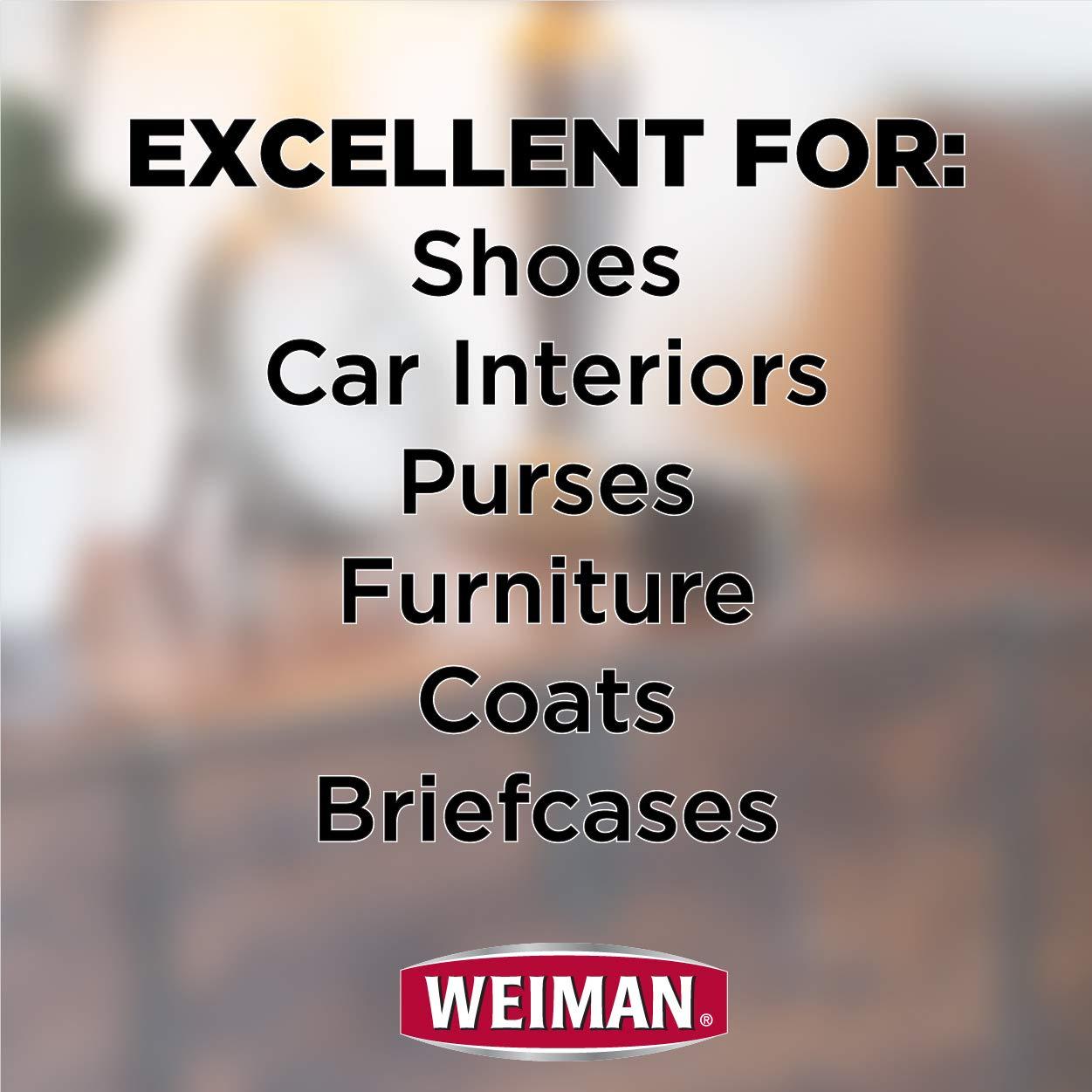 Weiman Leather Wipes - 2 Pack - Clean Condition UV Protection Help Prevent  Cracking or Fading of Leather Furniture, Car Seats & Interior, Shoes and  More 