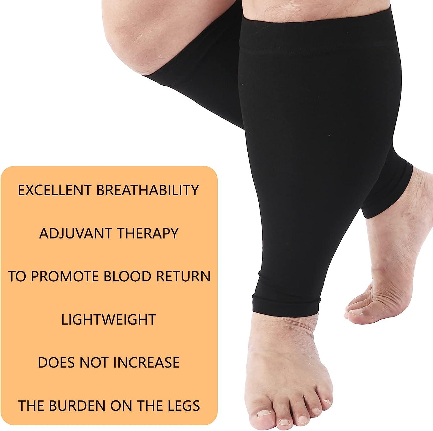 Plus Size Compression Sleeves for Calves Women Wide Calf