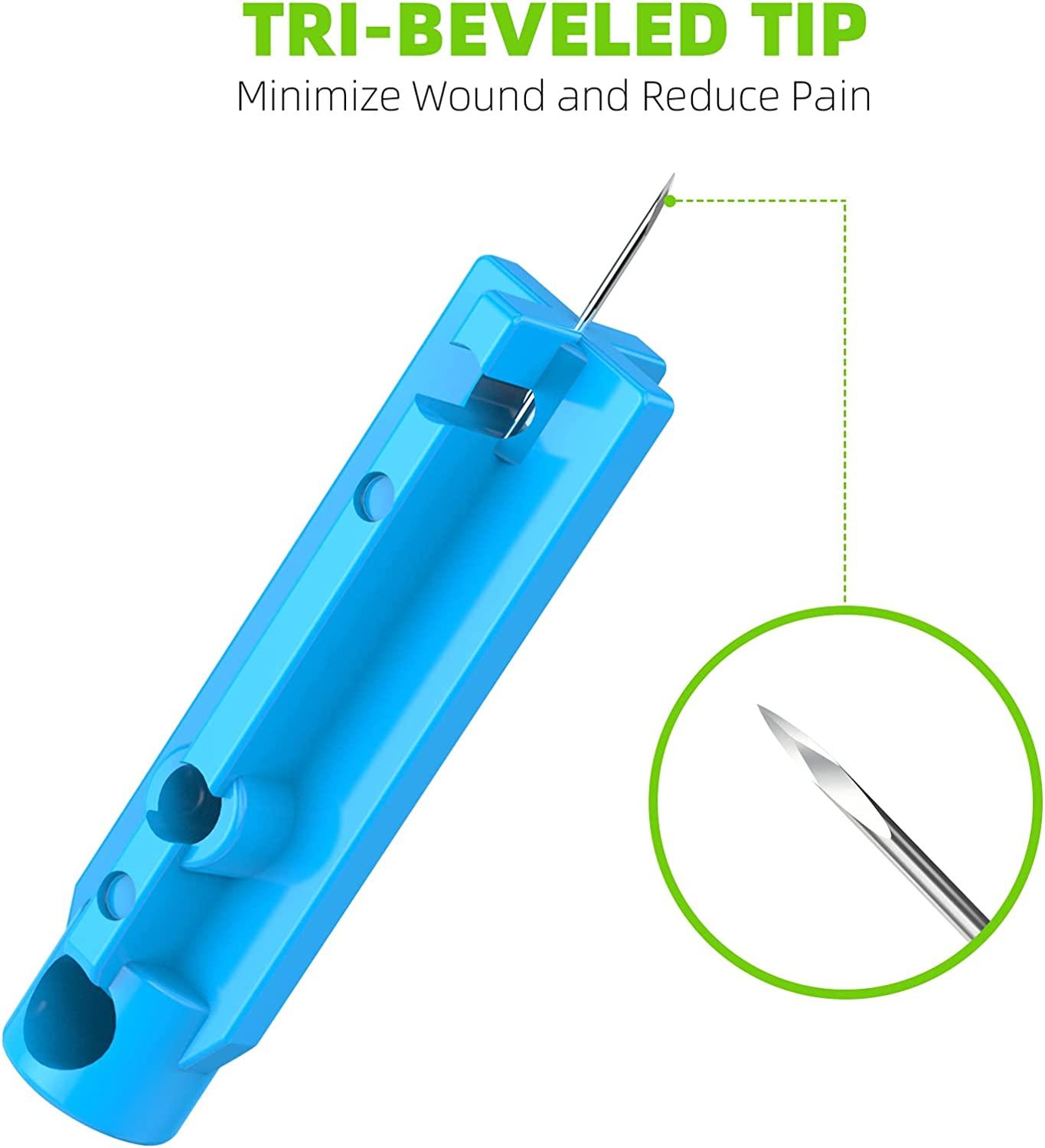 Metene Twist Top Lancets for Lancing Devices, 100 Count, 30 Gauge