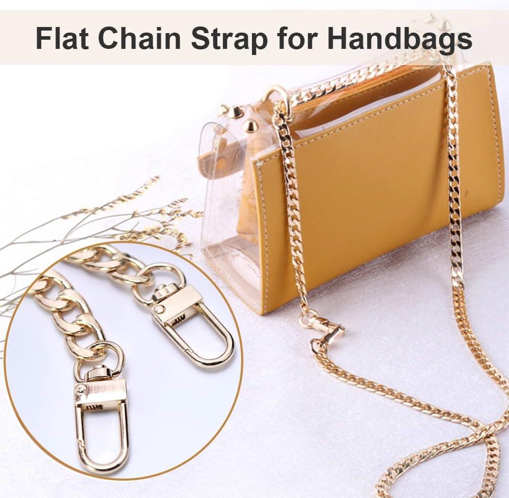 Steel Bag Chains 9mm DIY Detachable Replacement Purse Chain, Bag Belts  Straps for Handbags Handle Accessories Shoulder Crossbody