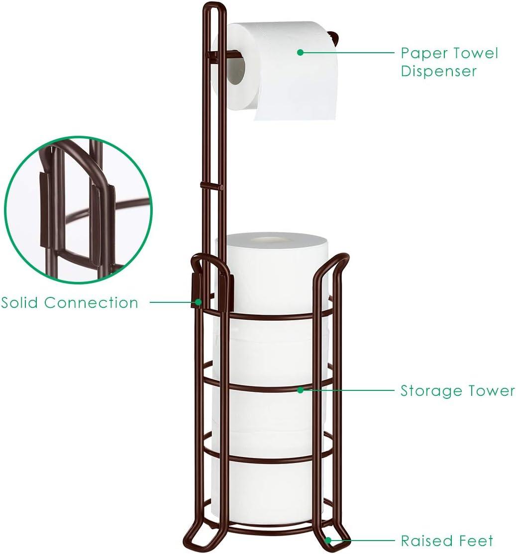 Premium Quality Bathroom Organizer 3spare Rolls Metal Wire Toilet
