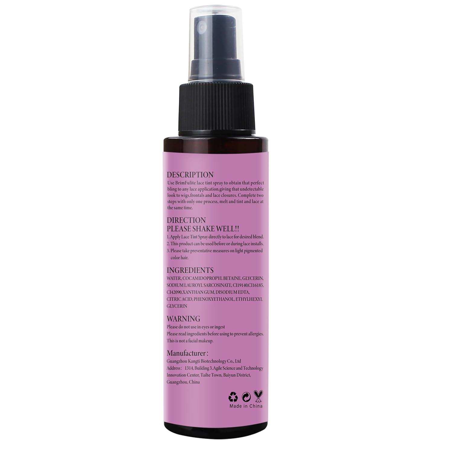 Lace Tint Spray for Wigs Fast-Drying Hiding Lace Wig Spray for