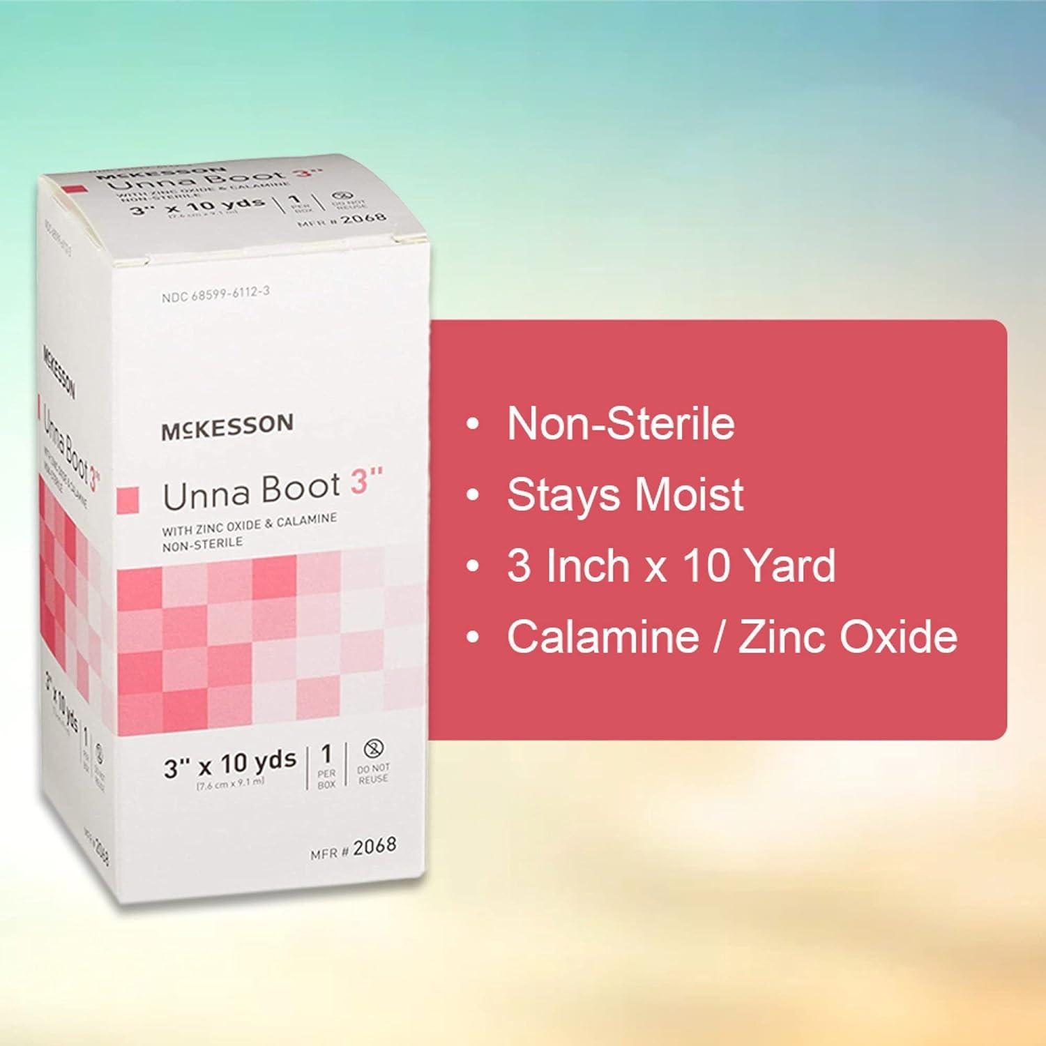 McKesson Unna Boot with Zinc Oxide and Calamine NonSterile 3 in x 10