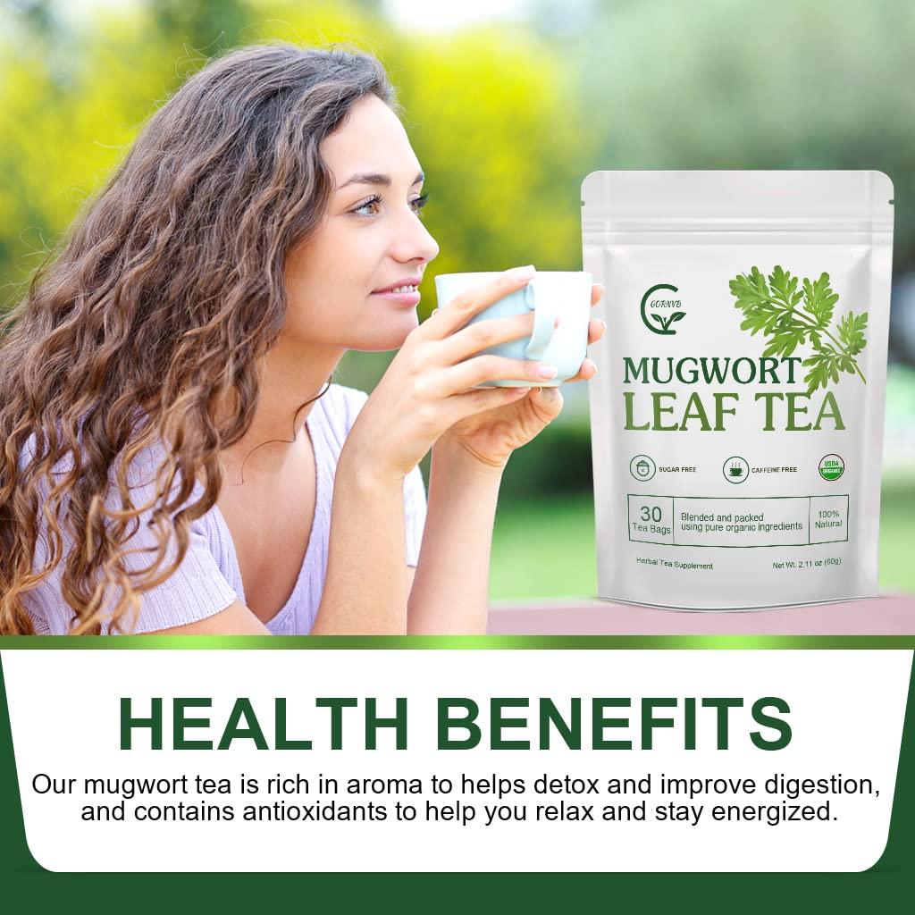 Organic Mugwort Tea Bags Improve Sleep and Digestion Caffeine Free