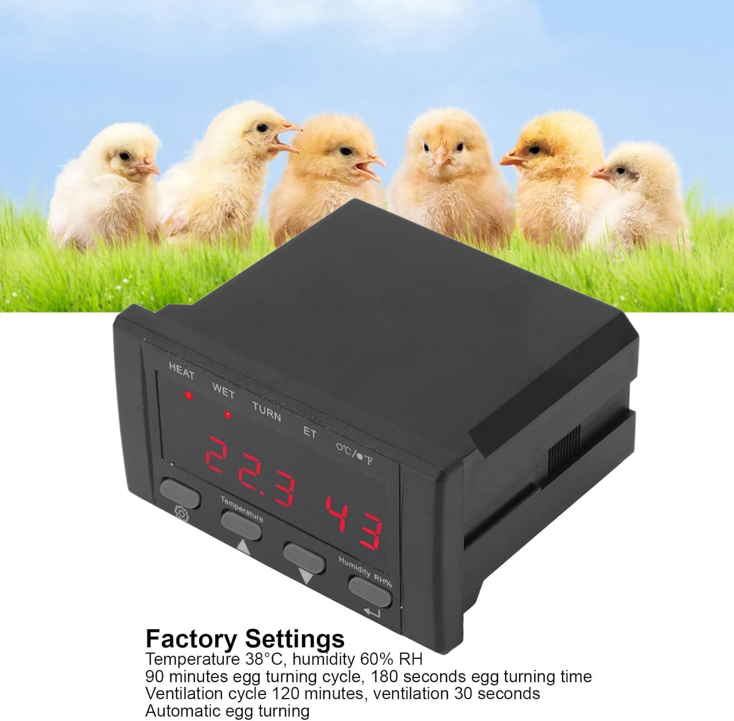 Egg Incubator Thermostat | Accurate Temperature & Humidity Controller ...