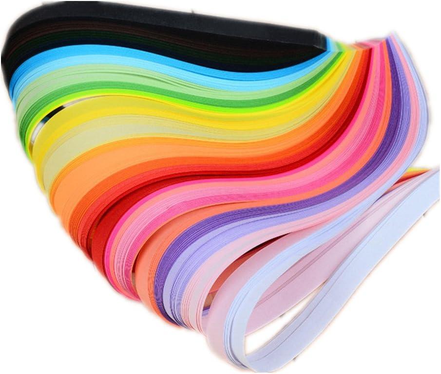 ODETOJOY Quilling Paper Strips 10mm 260 Strips Set DIY Origami Paper