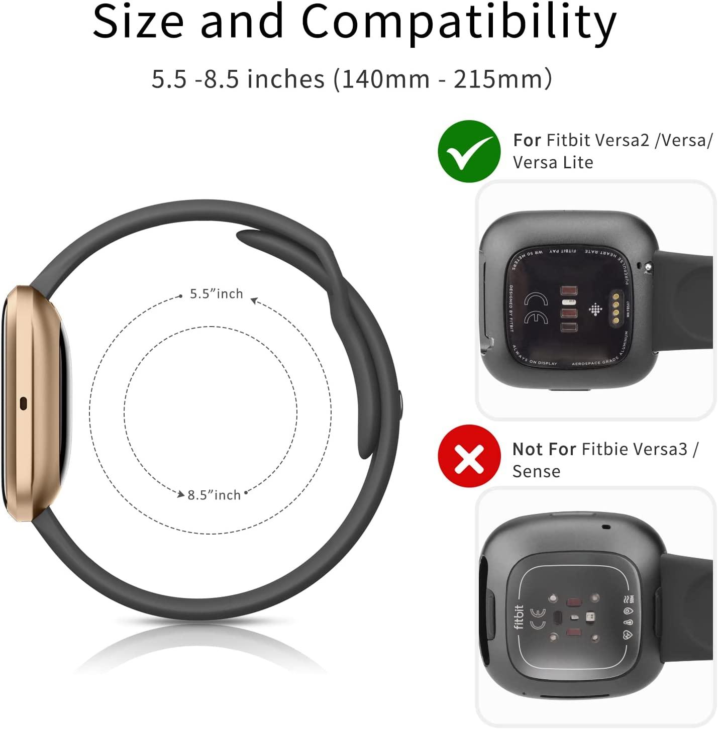 Versa Lite Fitbit Versa Mens AK Silicone Bands For Fitbit Versa