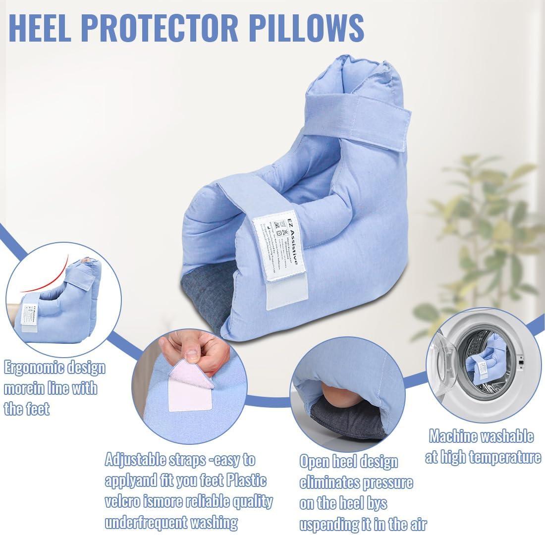 Heel Protectors for Bed Sore Relief Ankle Pillow Cushion for