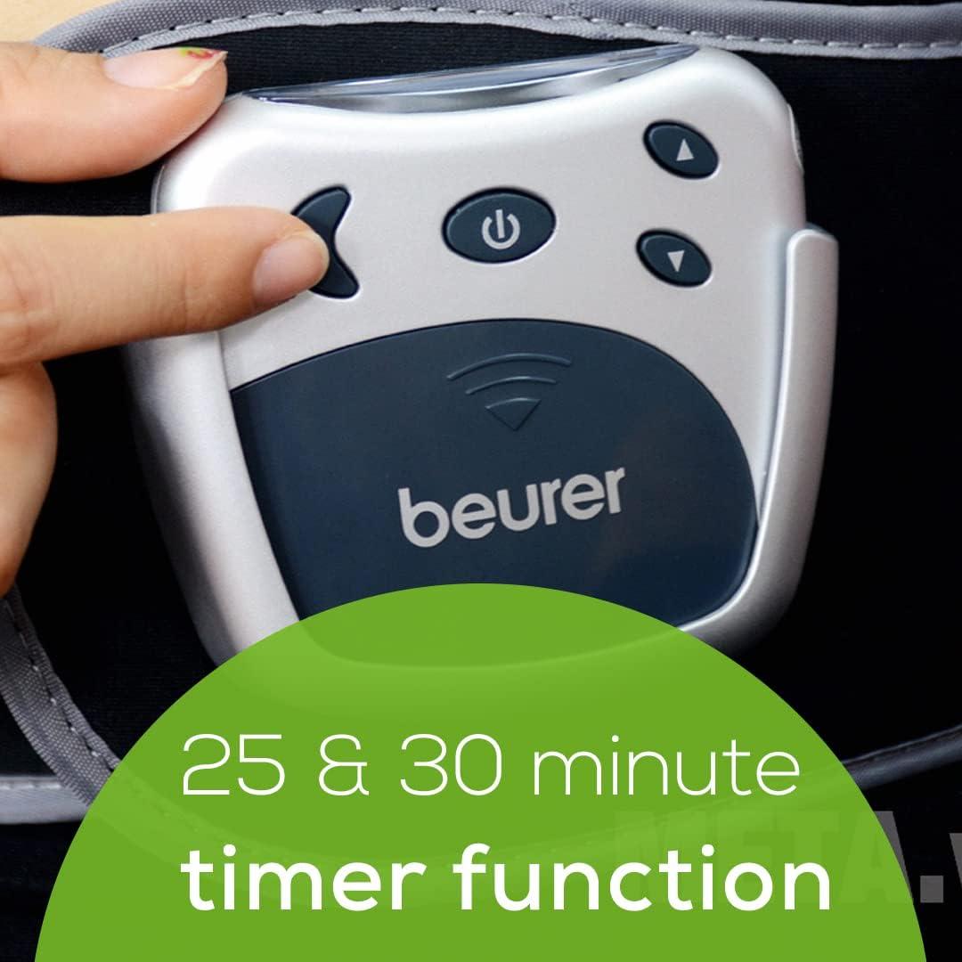  Beurer EM38 Lower Back Pain Relief Belt, TENS Unit Muscle  Stimulator, 4 Electrodes, Adjustable & Breathable, Women & Men, Fits  30”-55” Waist