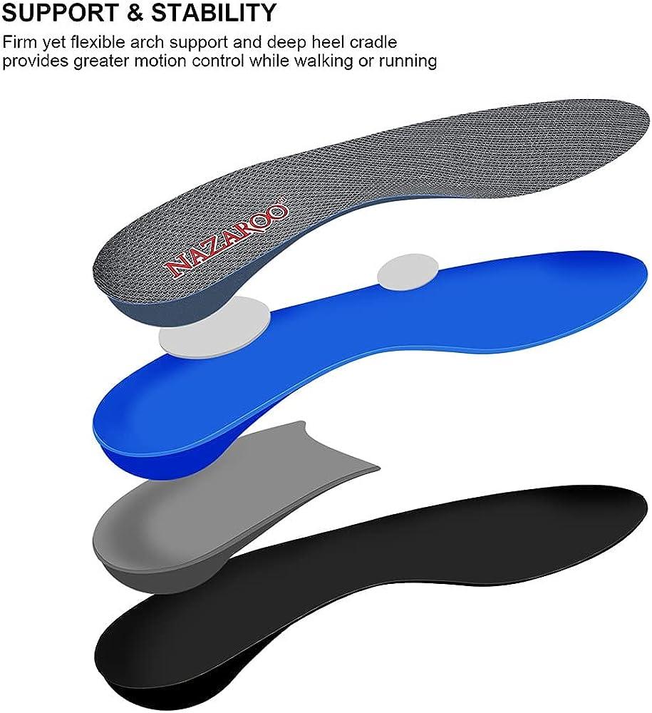 Orthotic Shoe Insoles for Plantar Fasciitis, Flat Feet Foot Pain