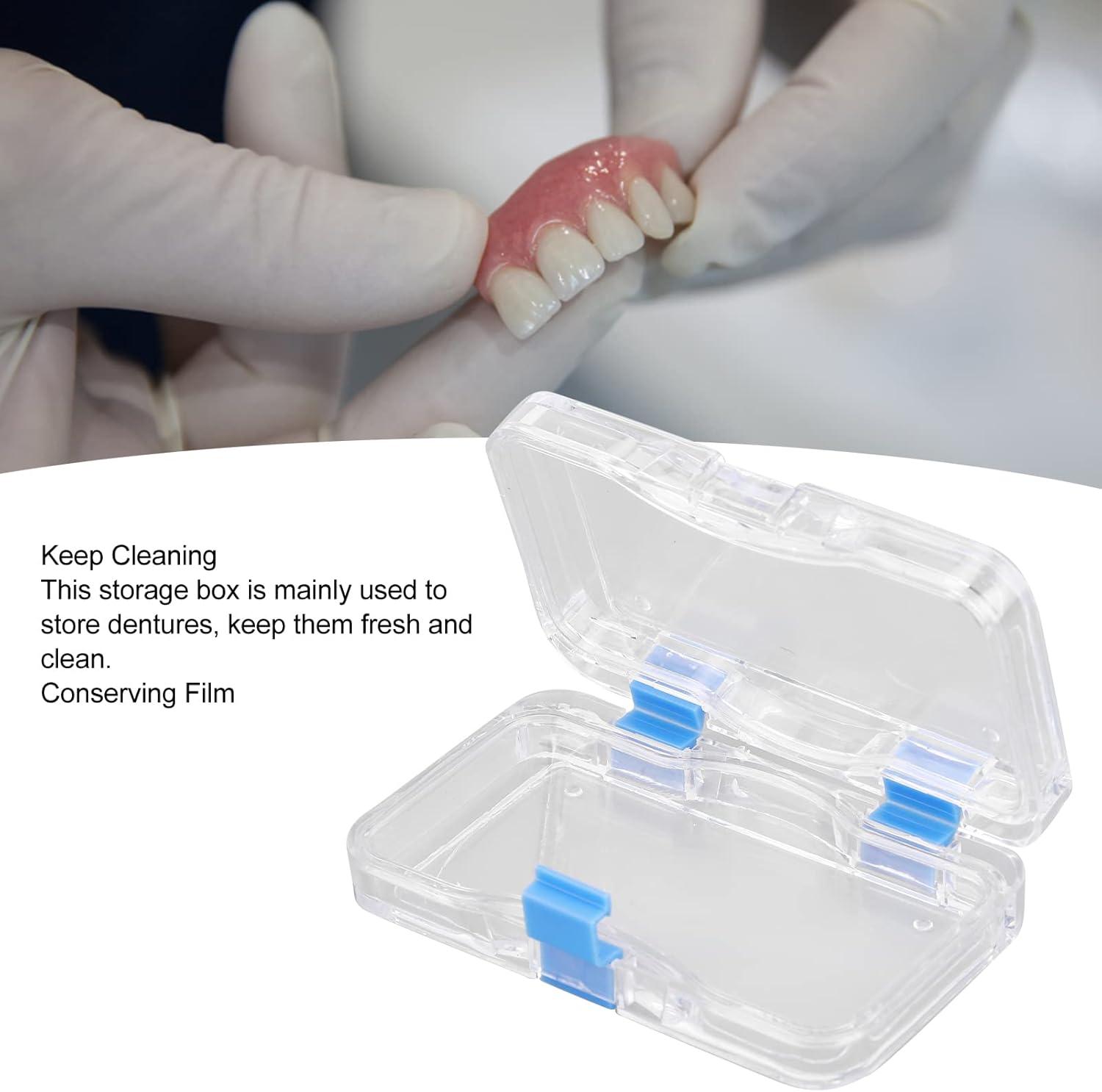 HERCHR Denture Case & Retainer Storage Box | Orthodontic Teeth Cup ...