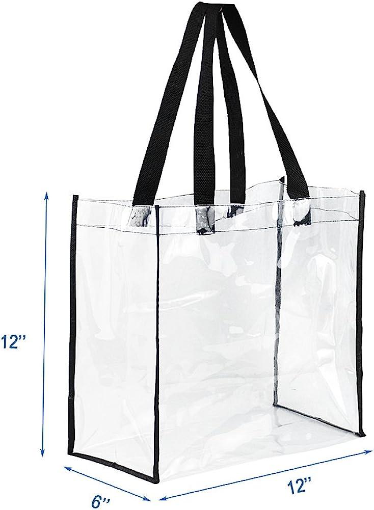 Wholesale vinyl bag 12 x 12 x 6,clear tote bags with shoulder strap,vinyl  tote bags handle zipper/ From m.