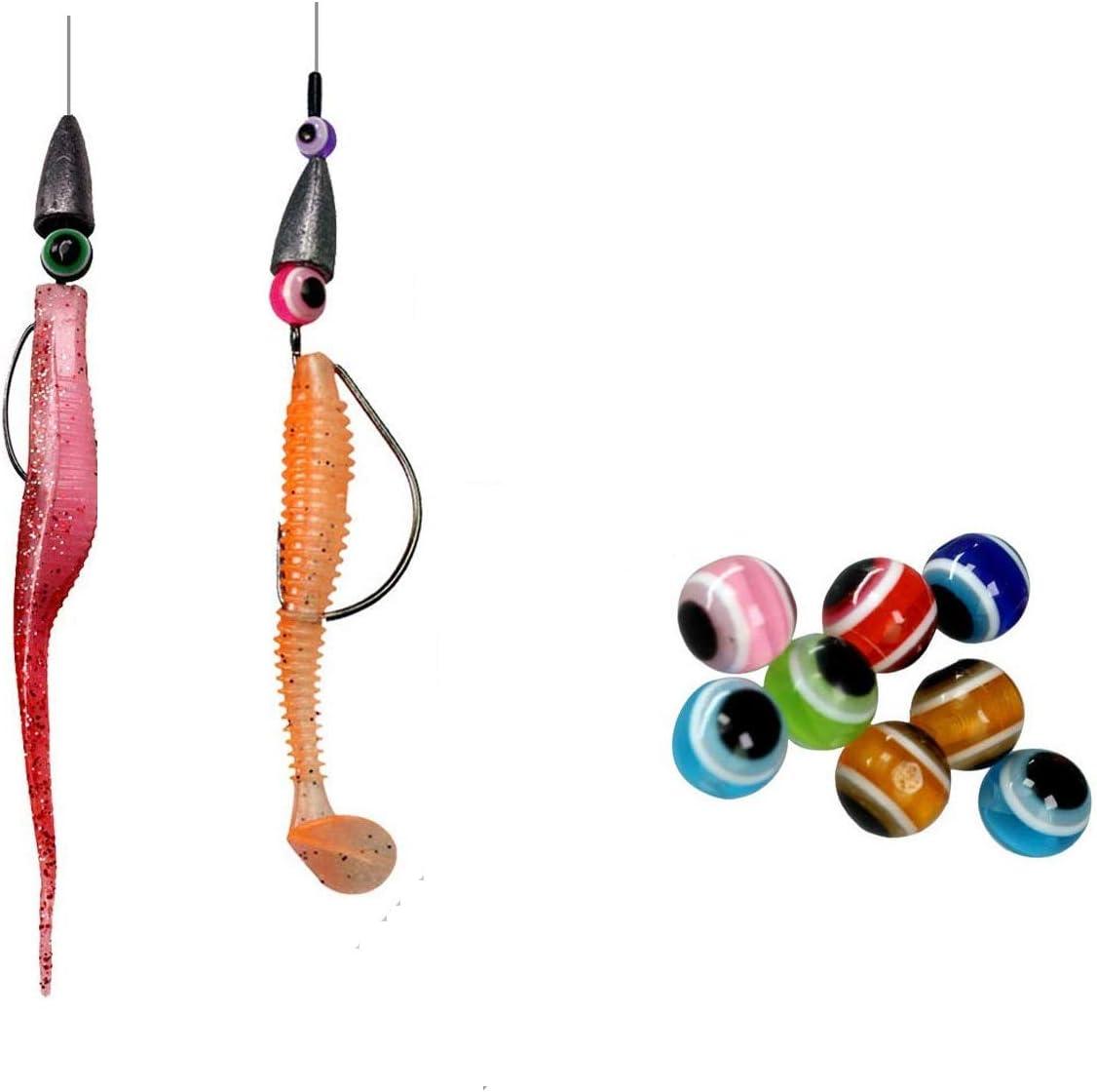Laxygo 120pcs-300pcs Fish Eye Beads Fishing Line Beads Assorted