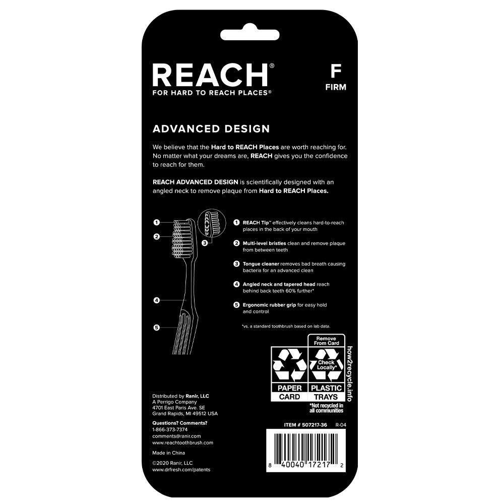 Reach Advanced Design Firm Bristle Toothbrush 7 Count (Pack of 1)