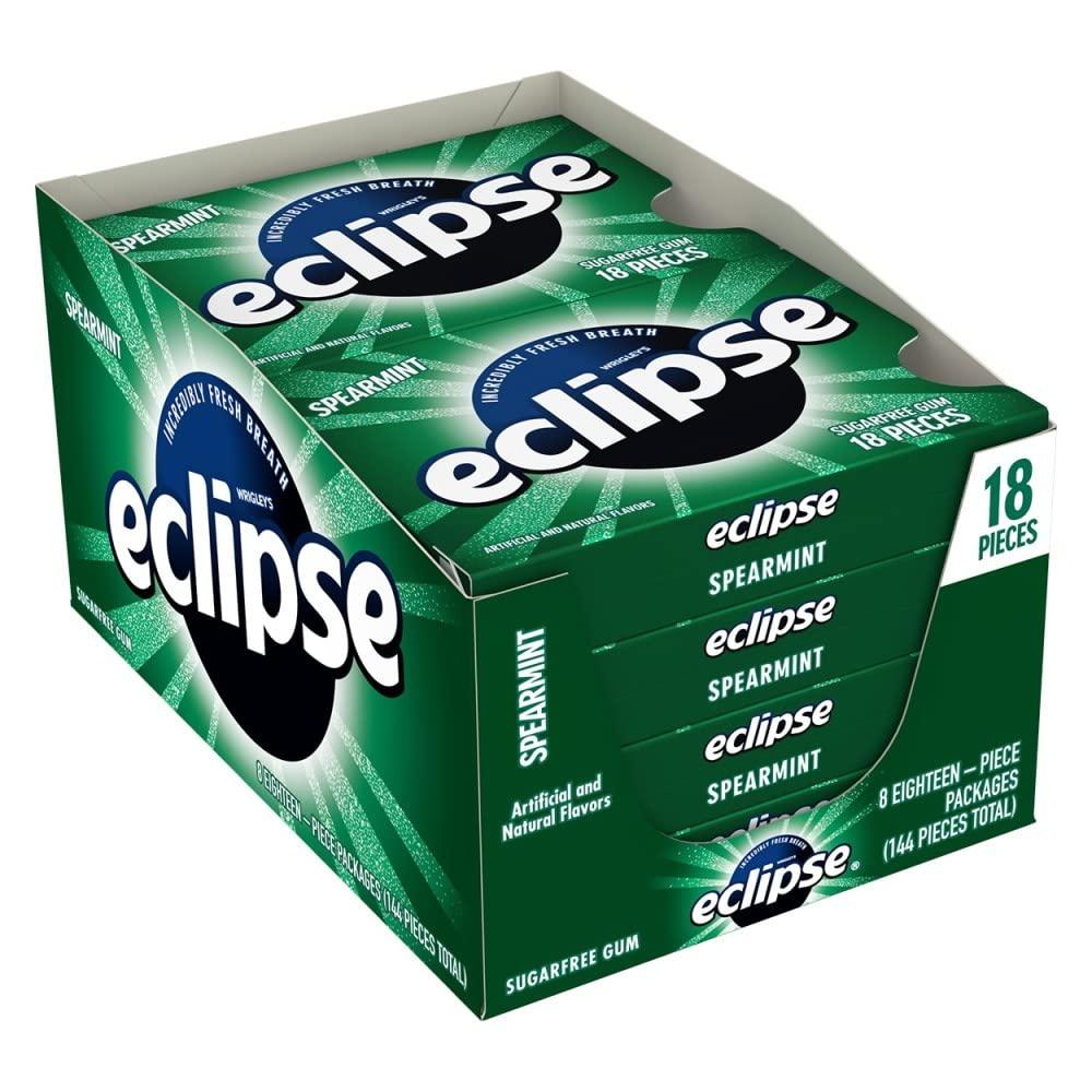 Eclipse Polar Ice Sugar Free Gum, 60 Count (Pack of 6)