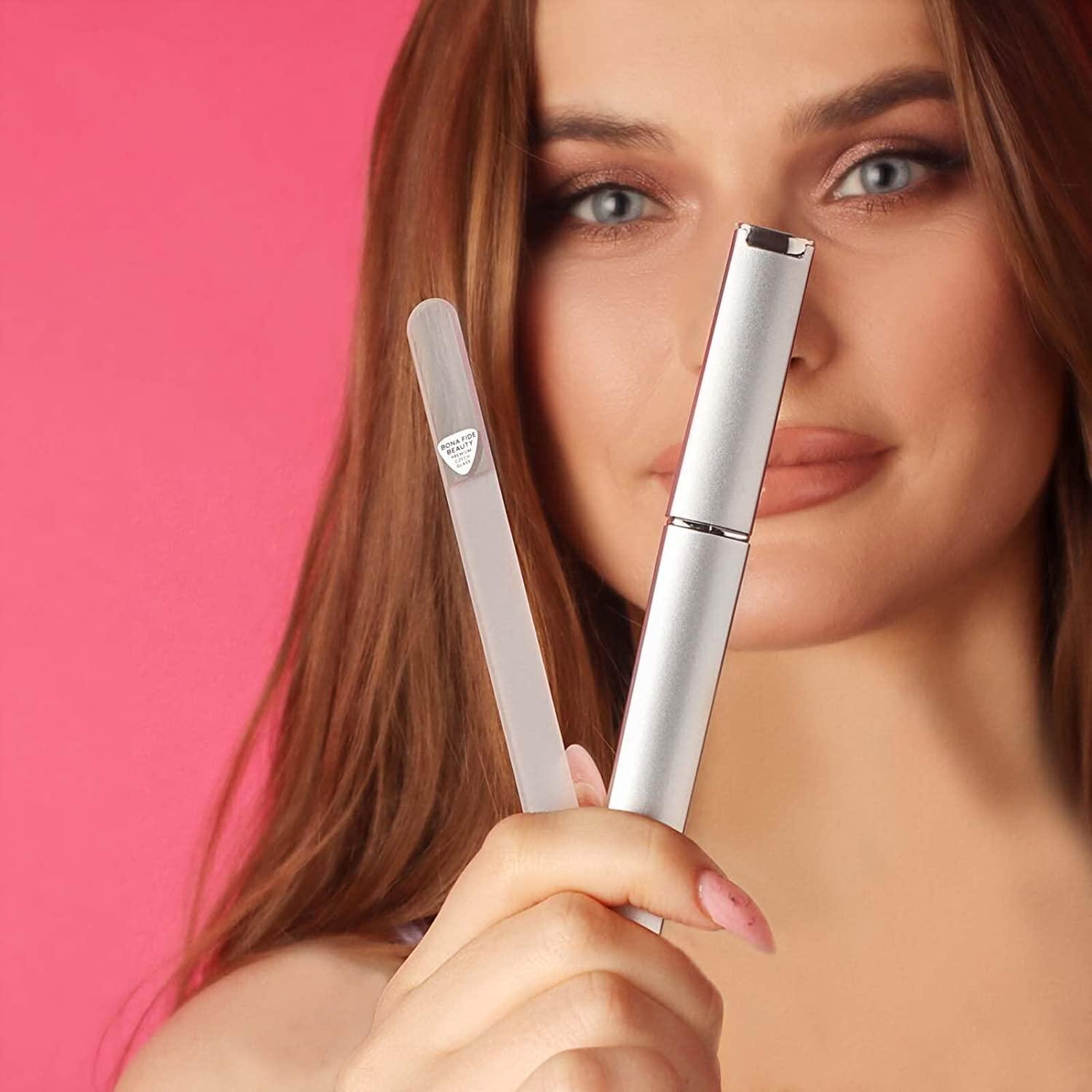 Glass Nail Files for Natural Nails by Bona Fide Beauty Crystal Nail