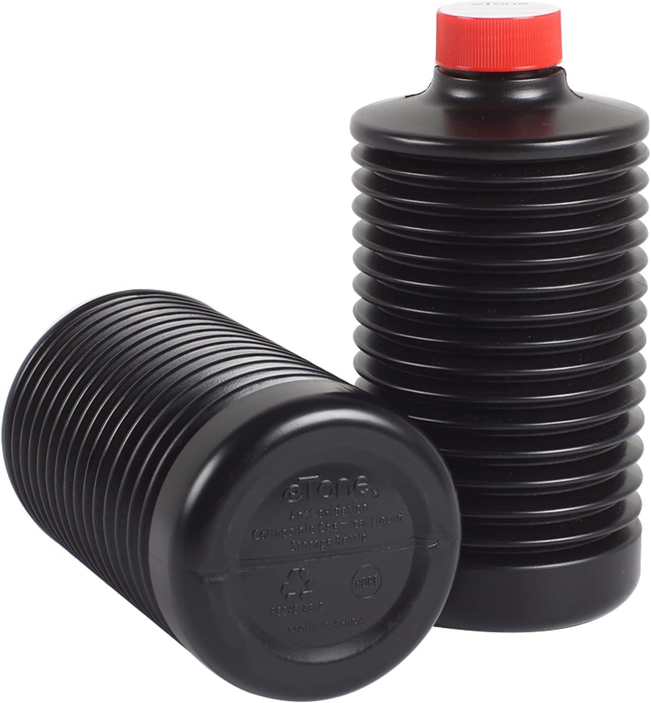 3X 1000ml Collapsible Darkroom Chemical Storage Bottles Anti