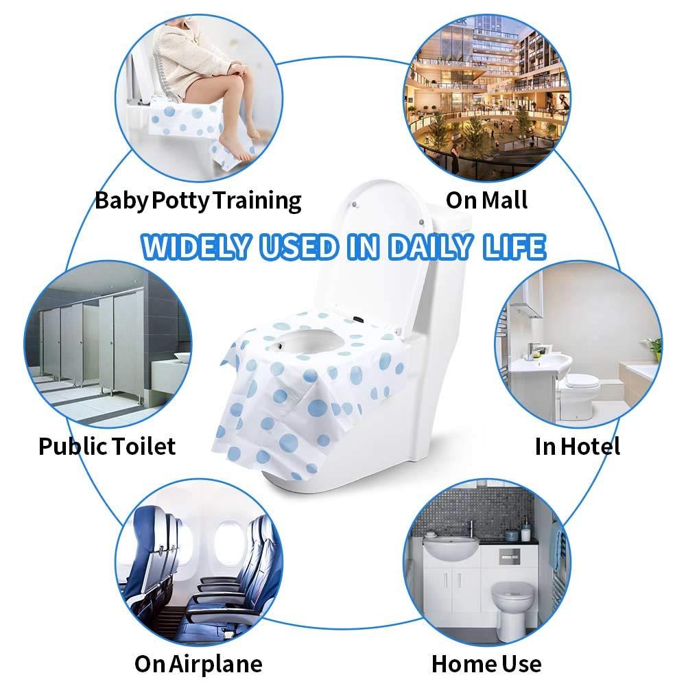 Toilet Seat Covers Disposable, Famard Extra Large Portable Potty Seat