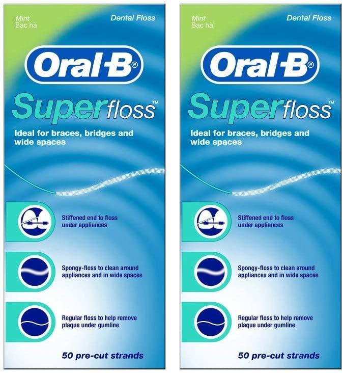SuperFloss 50un Oral-B Dental Floss