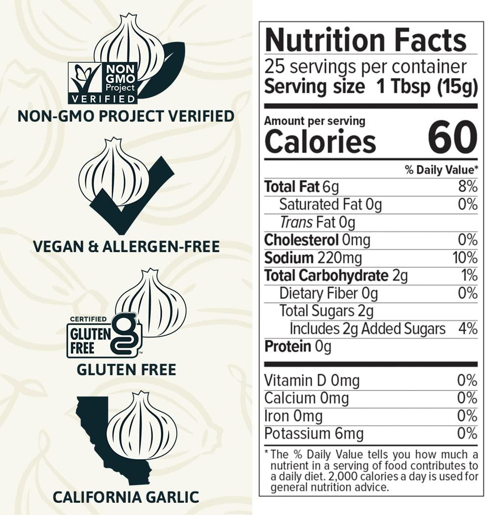 Garlic Expressions Vinaigrette Dressing 12.5 oz Authentic Flavor from