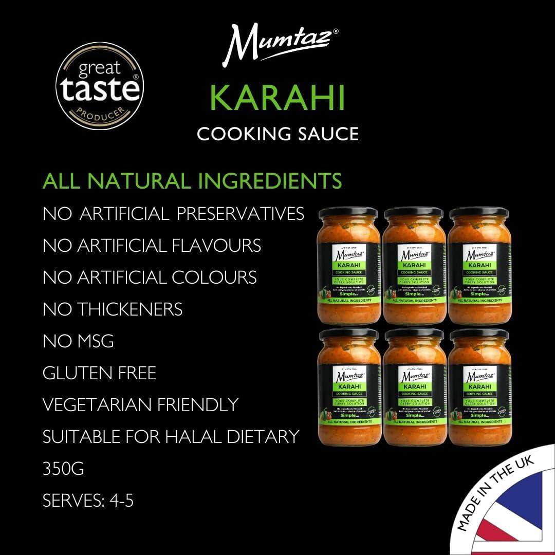 Mumtaz KARAHI Indian Curry Cooking Sauce - Pack Of 6 X 350g - View #2