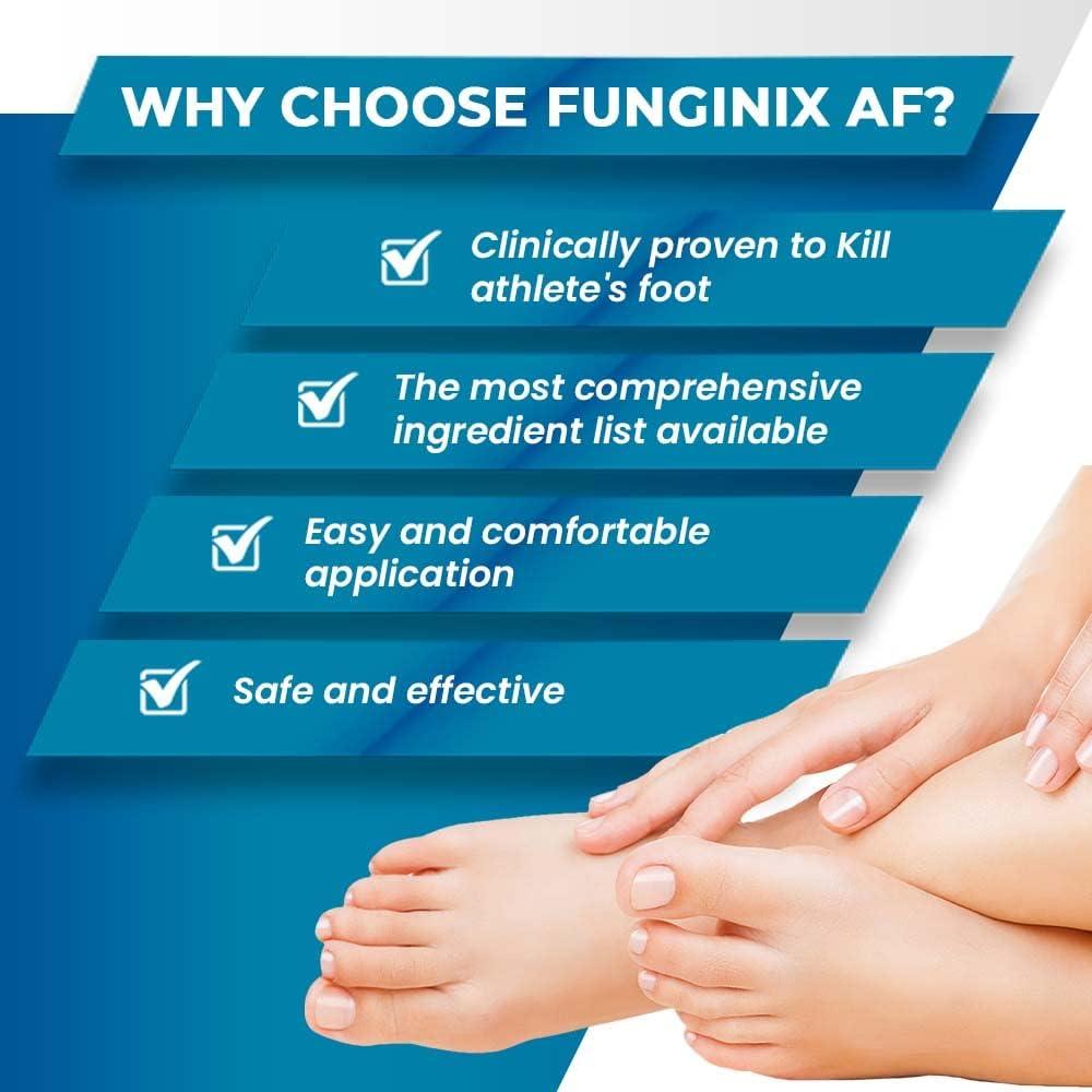 Funginix AF Athlete's Foot Cream Topical AntiFungal Treatment (3 Tubes)