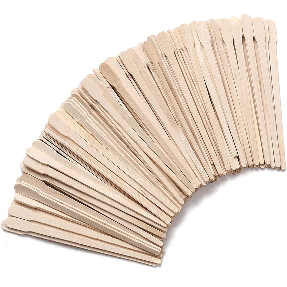 200Pcs Wooden Wax Sticks - HOOMBOOM Wax Spatulas - Eyebrow Lip Nose Small  Waxing Applicator Sticks for Hair Removal and Smooth Skin - Spa and Home  Usage 200 Count (Pack of 1)