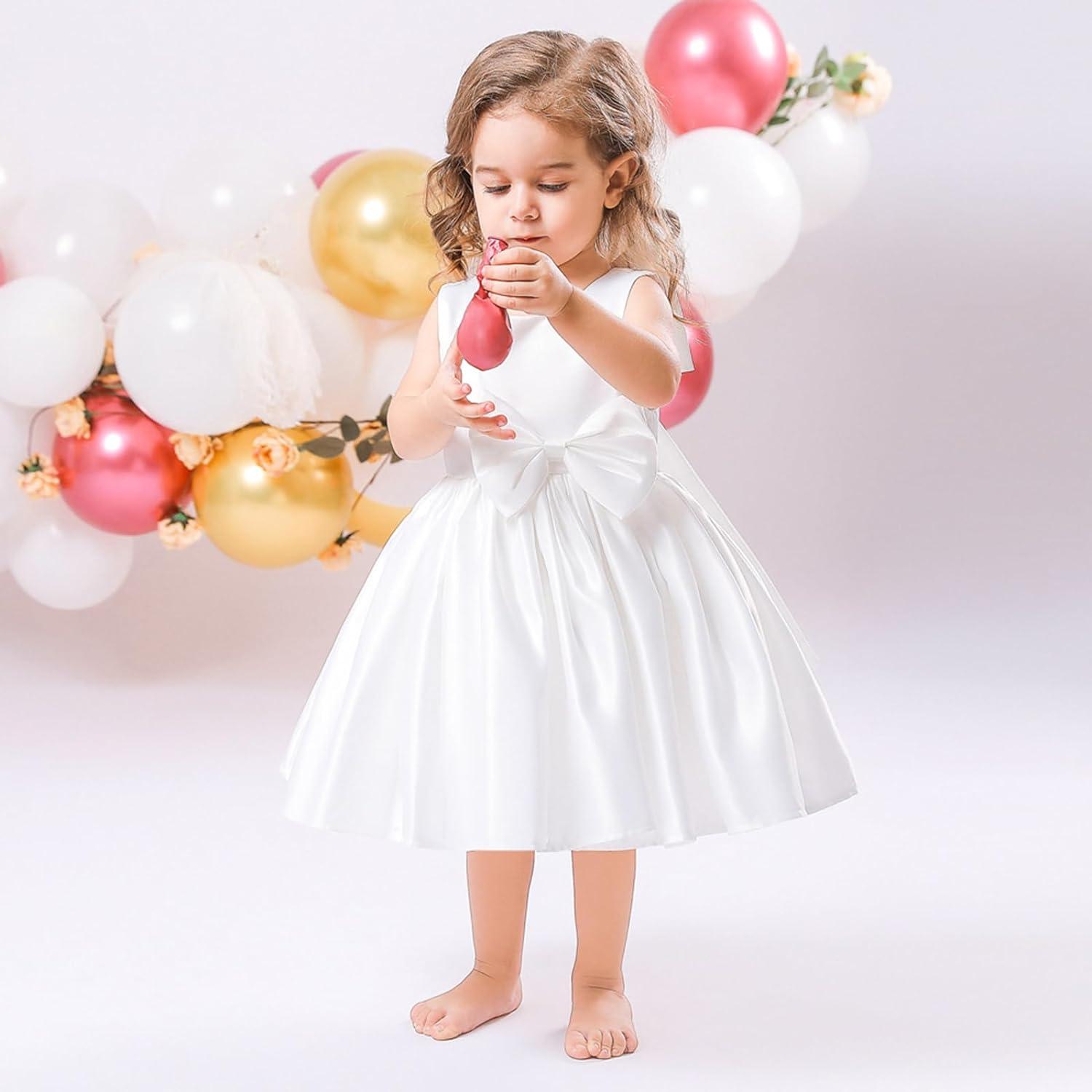 Baby Clothes for Toddler Bridesmaid Flower Girl Dress Princess Sleeveless Bowknot Tutu Christening Wedding Pageant Birthday Party Prom Gown 18-24 Baby Clothes for Toddler Bridesmaid Flower Girl Dress Princess Sleeveless Bowknot Tutu Christening Wedding Pageant Birthday Party Prom Gown 18-24