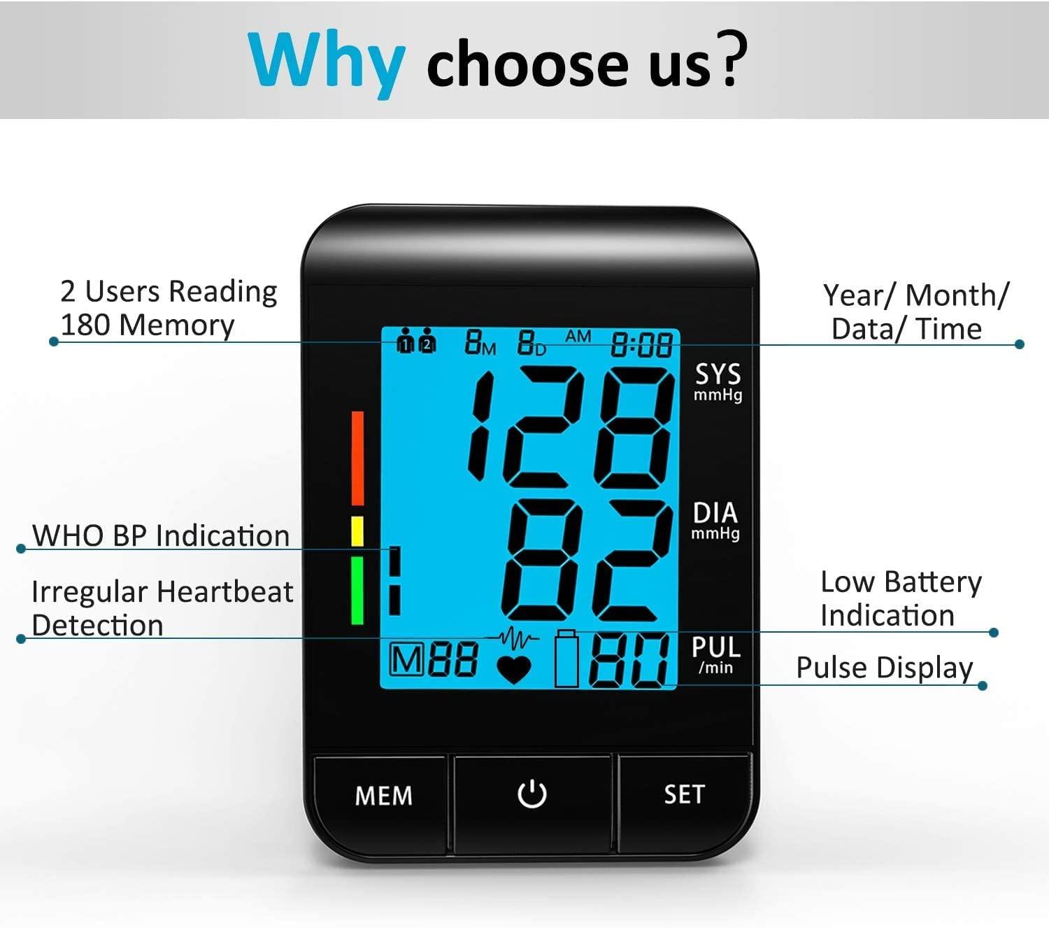 Arm Sphygmomanometer Household Electronic Intelligent Automatic Pressurized  Digital Blood Pressure Measuring Instrument Battery Usb Powered Battery Not  Included, Free Shipping For New Users