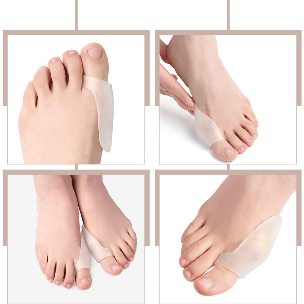 LALAFINA 6pairs Gel Accessory Separator Valgus Brace Brace Men