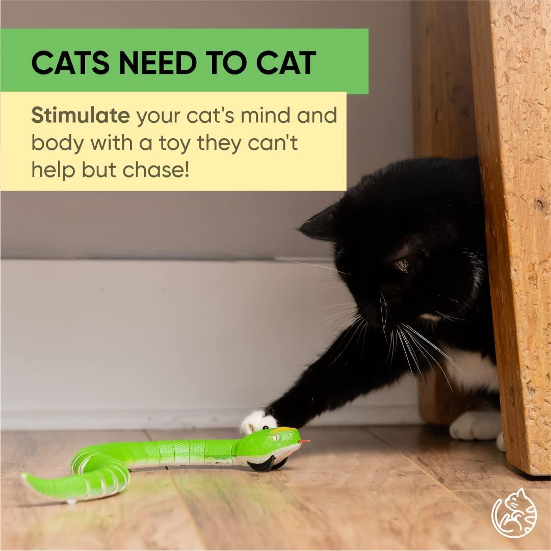Remote Control Snake Cat Toy Realistic Snake Cat Toy That Moves USB Charged Cat Snake Toy