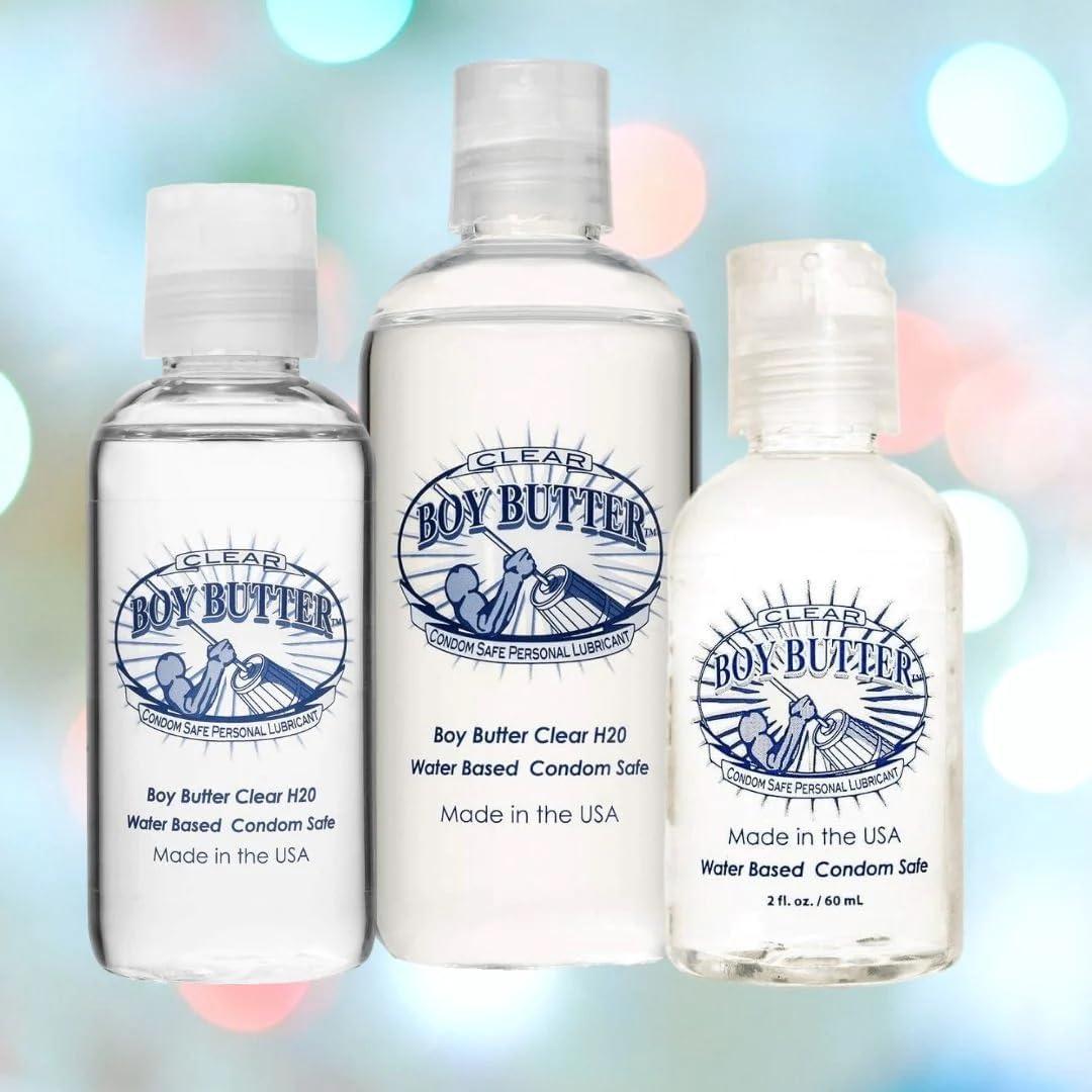 Boy Butter Clear Formula Water Based Lubricant Personal Lubricants for  Privacy with Vitamin E and Aloe