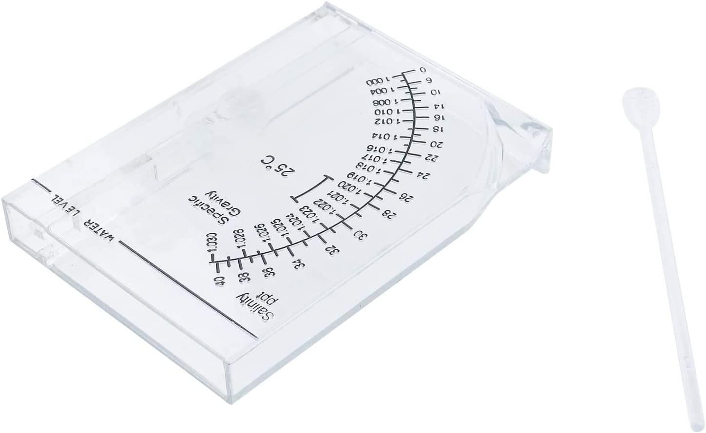 Semetall Salinity Tester Transparent Acrylic Aquarium Sea Hydrometer