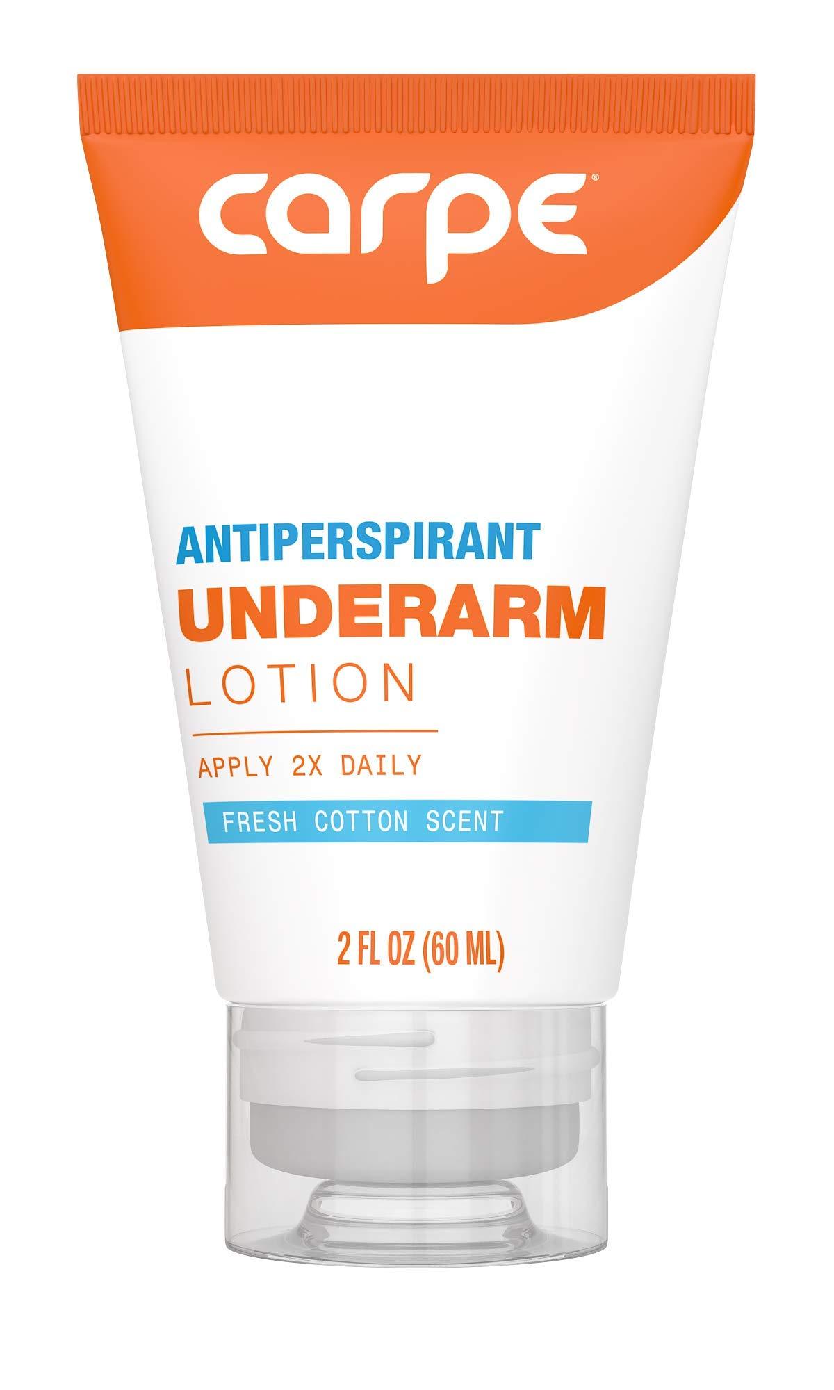 Carpe Underarm Antiperspirant and Deodorant TUBE, Clinical strength in