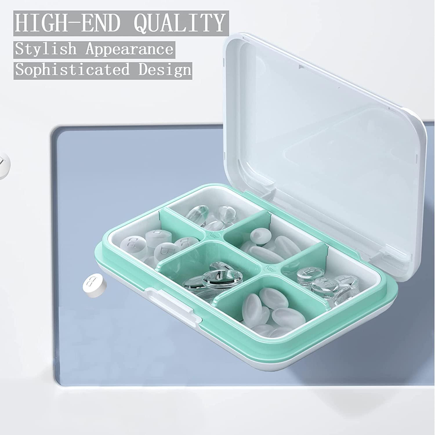 Galaxy Pill Box, 2 Compartment Mini Decorative Pocket Purse Portable Travel  Medicine Tablet Vitamin Holder Organizer Pill Case - Temu