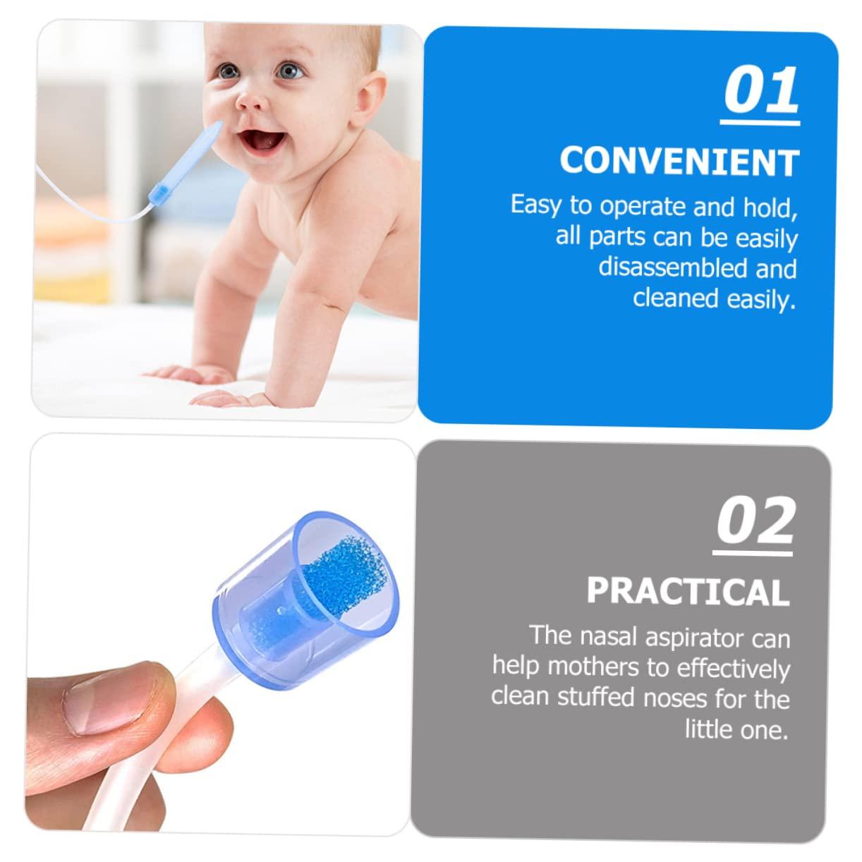 KOMBIUDA Nasal Aspirator Set Baby Nose Suction Bulb and Vacuum