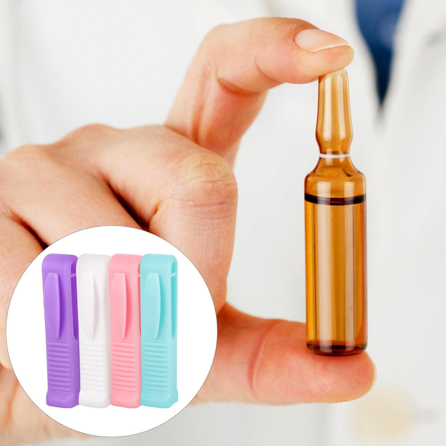 Glass Vial Breaker Ampoule Bottle Opener 8Pcs Glass Ampule Breaker Carafe Plastic Vials