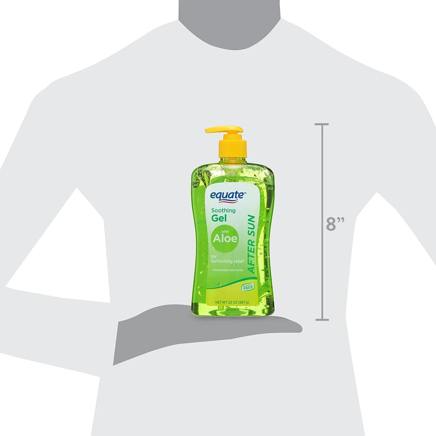 Equate Aloe Vera Aftersun Gel 20 oz - Soothing Relief for Sunburned Skin |  Buy Now with Express International Delivery | GoSupps.com