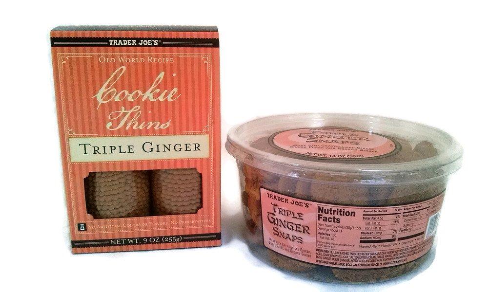 Trader Joe's Triple Ginger Snaps and Cookie Thins Triple Ginger Duo