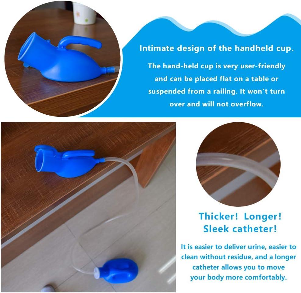 Men's Urinal with Handheld Portable Urine Cup 2000 ml Large Capacity