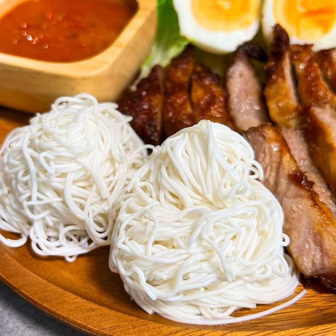 Udon Egg White Noodle No flour Gluten Free Weight loss 35 Kcal) Pack of 3