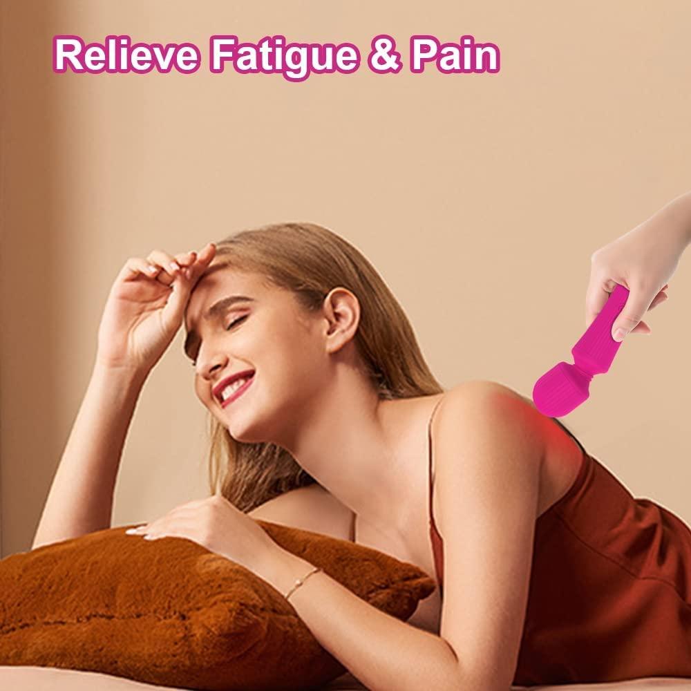 Mini Handheld Personal Massager | 10 Vibration Modes | Waterproof &  Cordless | for Neck, Shoulder, Back | Muscle Aches Relief | Pink | Buy Now  with Express International Delivery