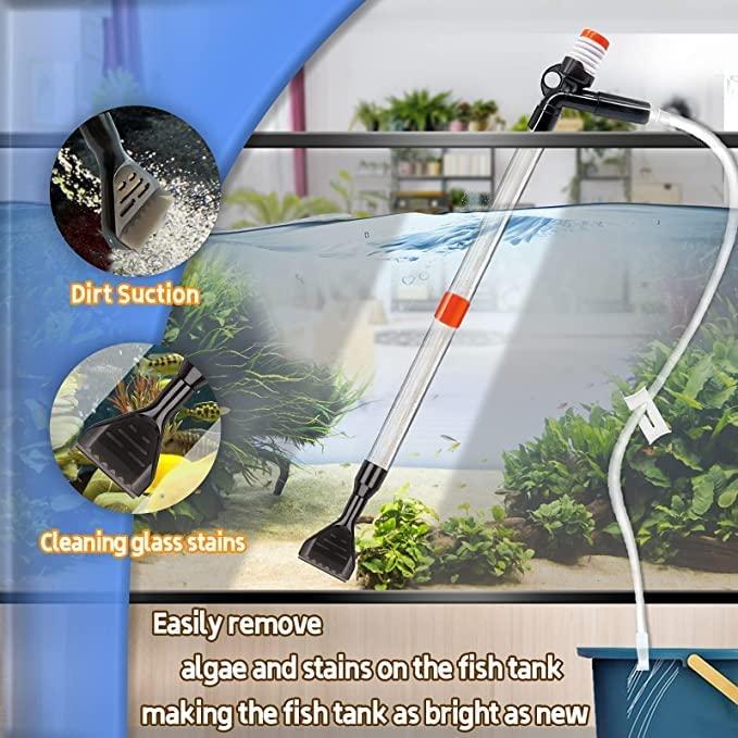 STARROADTIM Fish Tank Aquarium Gravel Cleaner Kit Long Nozzle Water Changer for Water Changing