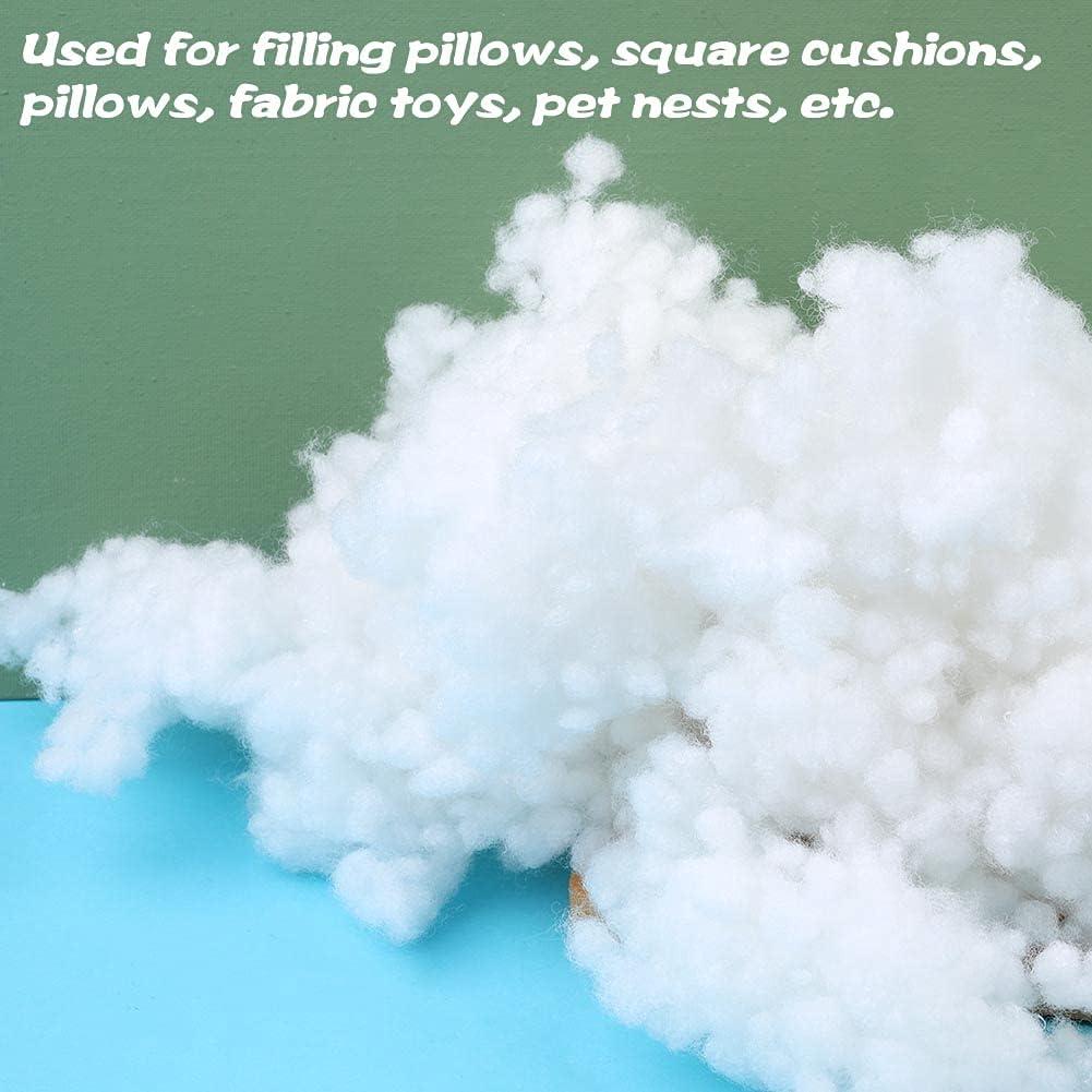 200g Premium Fiber Fill, White Polyester Fiber, Recycled Polyester Fiber,  Polyfill Stuffing Pillow Filling Stuffing Cushion Filling for Dolls DIY,  Home Decoration Projects 200g/7.05oz
