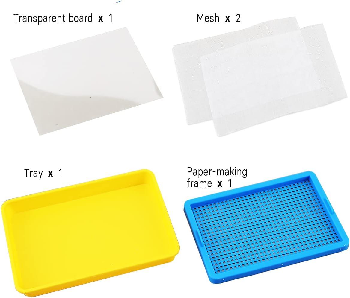 Worown Plastic Paper Making Frame Kit Papermaking Mould 5 x 7 Inch