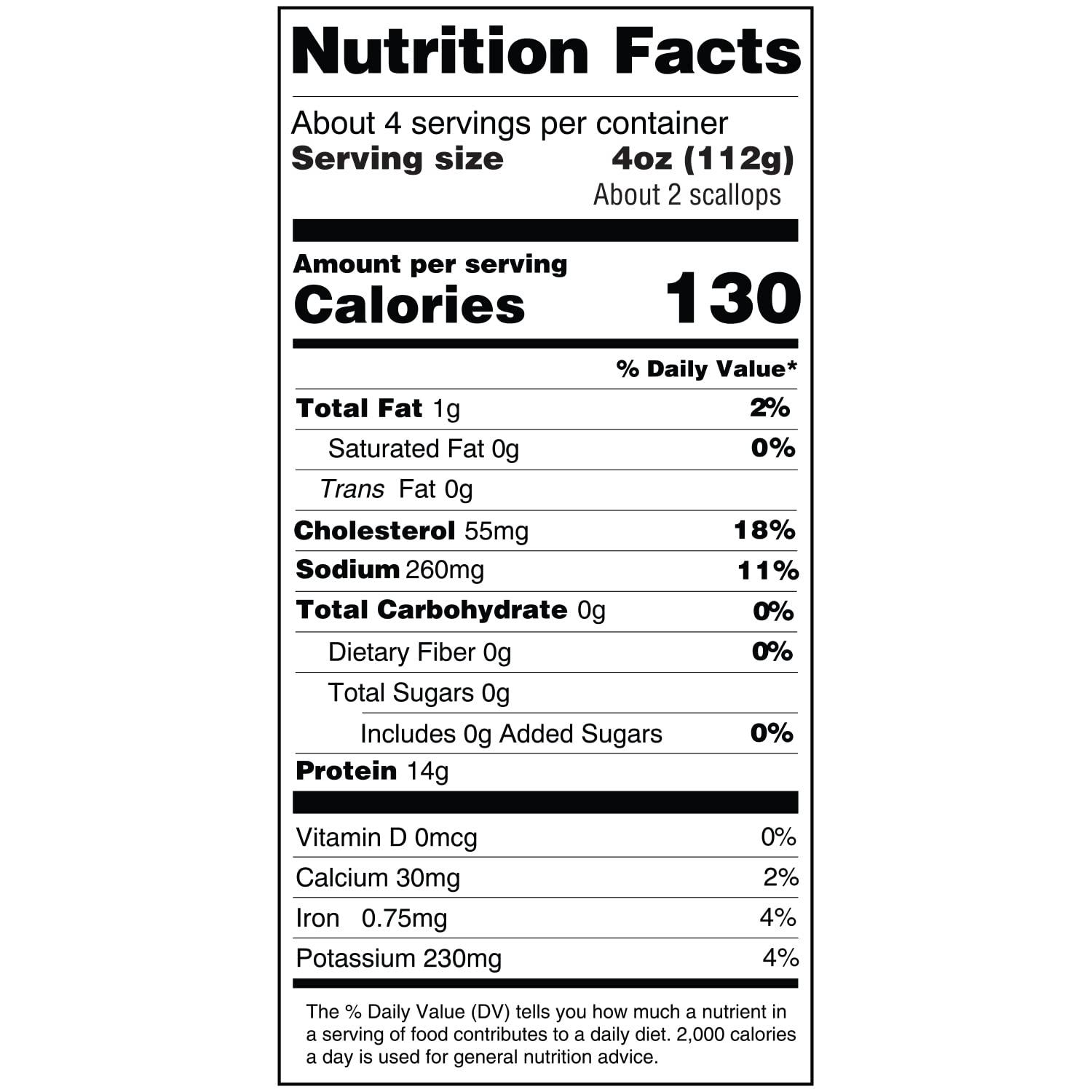 Sea Best 8/12 Colossal Scallops, 16 Ounce